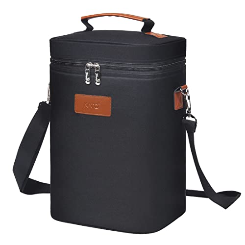 Tirrinia Wine Gift Carrier - Insulated Portable Cooler Tote Bag