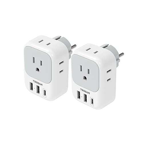 TESSAN Plug Adapter USB C