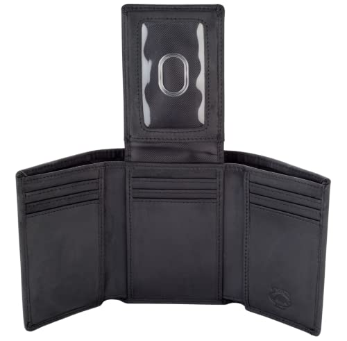 Stealth Mode Trifold Leather Wallet for Men