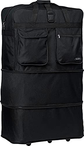 Rolling Wheeled SuitCase (36", Black)