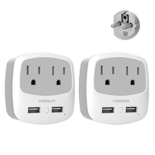 TESSAN Travel Power Adapter with USB Ports