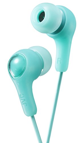 JVC Gumy Earbud Headphones, Powerful Sound, Comfortable Fit - Green