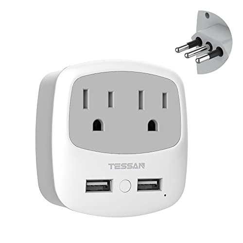 TESSAN Italy Travel Plug Adapter