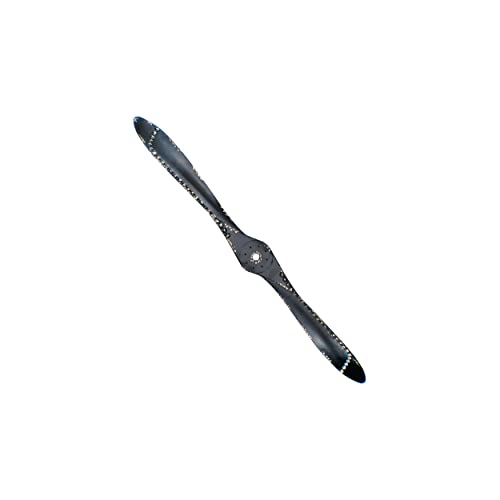 Distressed Black Metal Propeller Wall Decor