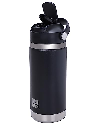 GiNT 18 Oz Insulated Water Bottle with Straw Lid