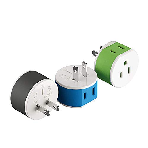 OREI Japan Power Plug Adapter - Travel 3 Pack