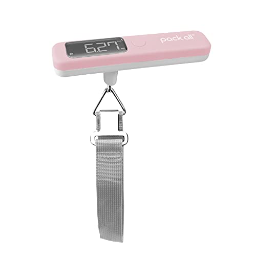 Compact and Accurate Luggage Scale with LCD Display (Pink)
