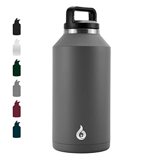 BJPKPK Insulated Water Bottle - 64oz - Grey