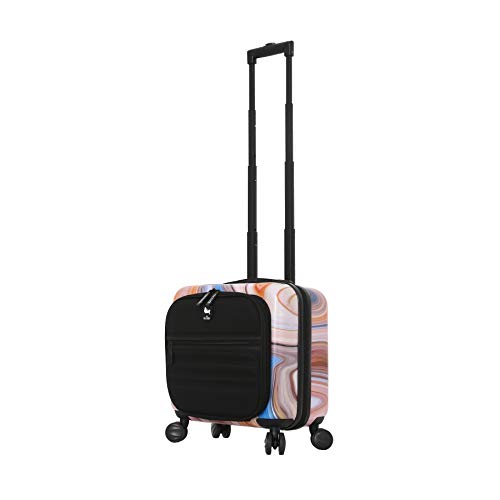 Mia Toro Monino Smart Marble Resin Designer Art 14" - Stylish and Innovative Spinner Luggage