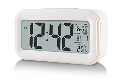 YUANRANER Digital Alarm Clock with Indoor Temperature