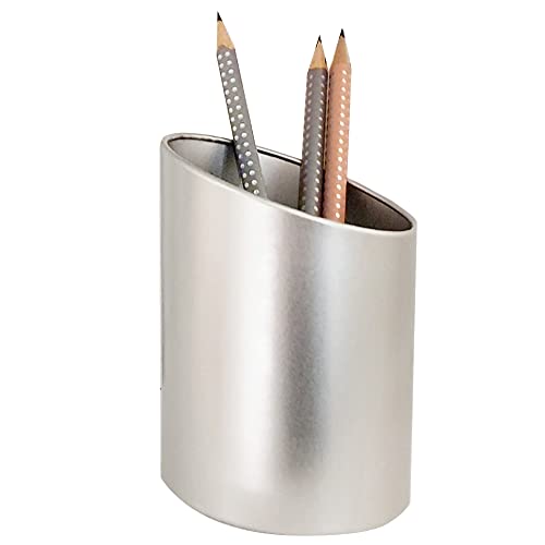 Diagonal Metal Mesh Pen Pencil Cup Holder