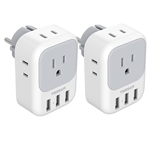 TESSAN Type E F Plug Adapter