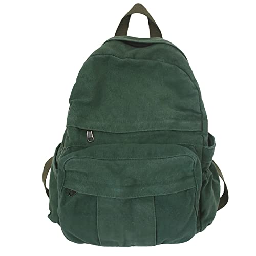 Vintage Green Aesthetic Backpack for Women