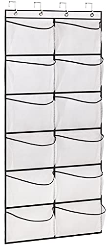 KIMBORA Hanging Shoe Organizer with 12 Large Mesh Pockets KIMBORA Hanging Shoe Organizer with 12 Large Mesh Pockets