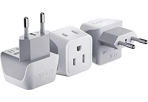 Ceptics European Travel Plug Adapter