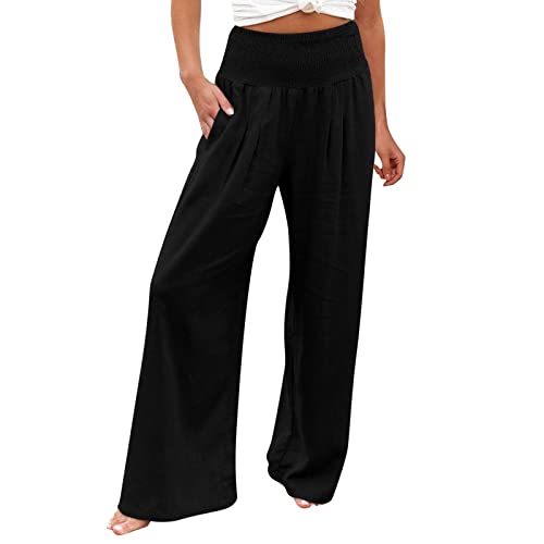 Wide Leg Pants with Patriotic American Flag Design
