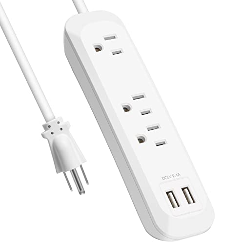 Compact Surge Protector with USB Ports