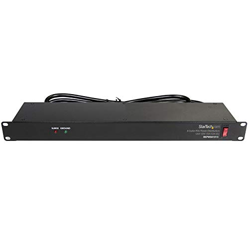 StarTech.com 8 Outlet Rack Mount PDU Power Strip