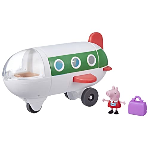 Peppa Pig Airplane Preschool Toy with Rolling Wheels