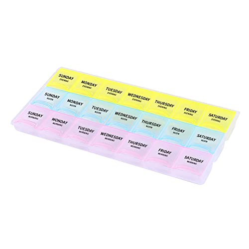 Portable Pill Organizer for Weekly Medication