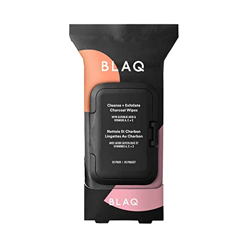 Blaq Charcoal Face Wipes - Detoxifying Cleansing and Exfoliating