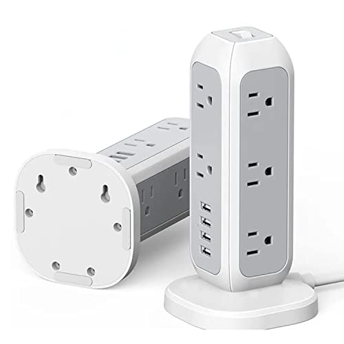 Travel-friendly Multi Plug Outlet Extender Surge Protector Power Strip