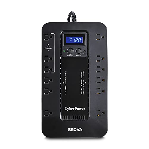 EC850LCD Battery Backup & Surge Protector UPS System