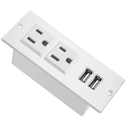 Furniture Recessed Power Strip with USB