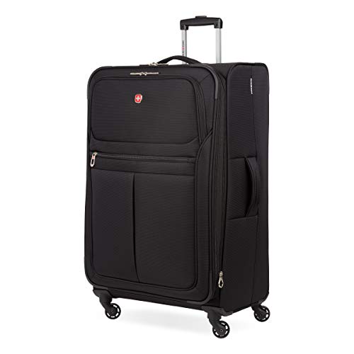 SwissGear 4010 Softside Luggage - Black, Checked-Large 27-Inch