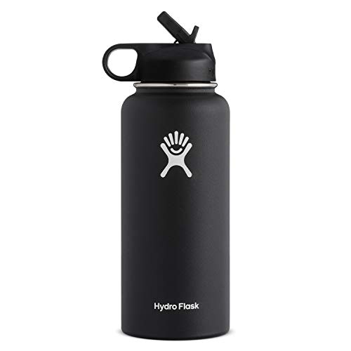 Hydro Flask Stainless Steel Water Bottle with Straw Lid