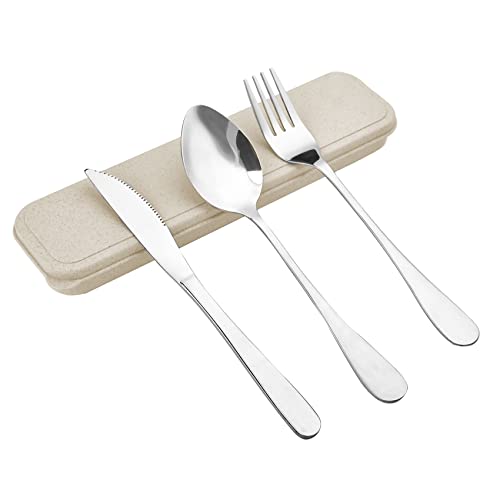 Portable Travel Silverware Set with Case