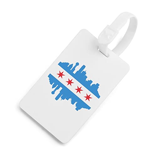 Chicago Flag Skyline Luggage Tag