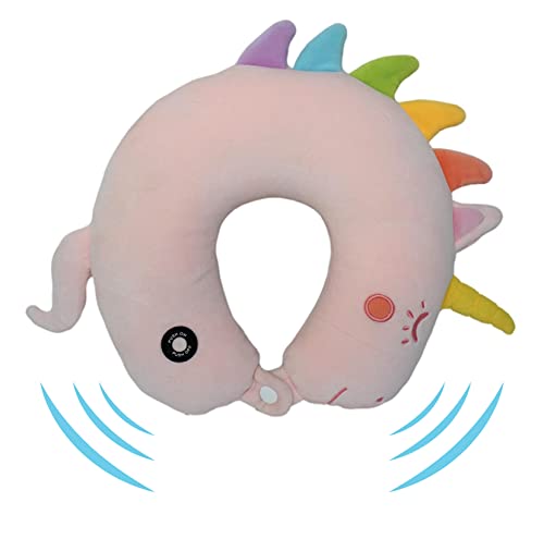 SENSORY4U Vibrating Unicorn Kids Travel Neck Pillow