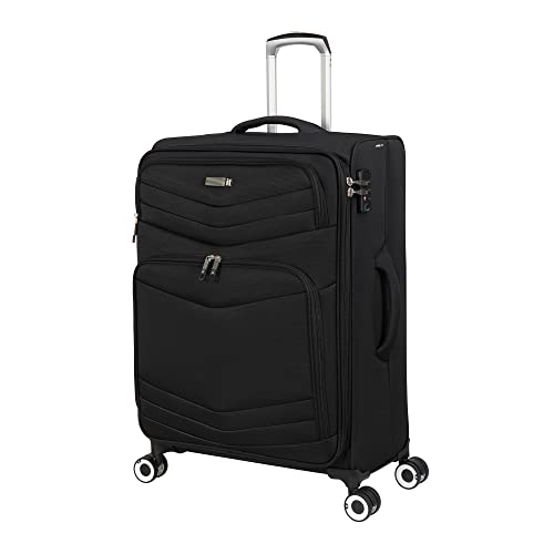 it luggage Intrepid 27" Checked 8 Wheel Spinner, Black