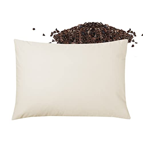 Adjustable Height Organic Buckwheat Hull Pillow