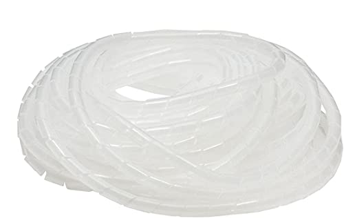 JASONYOMI Cable Organizer White Polyethylene Spiral Wire Wrap Tube