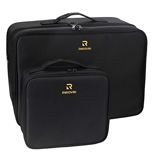 Relavel Makeup Case Train Case