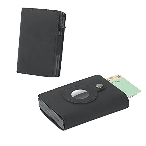 Mens AirTag Wallet with Double Card Case