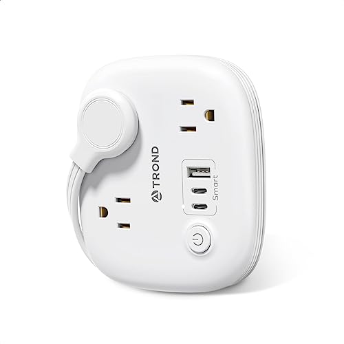 Compact and Portable Travel Power Strip by TROND