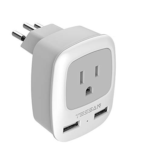 TESSAN 3-in-1 Brazil Power Adapter Travel Plug