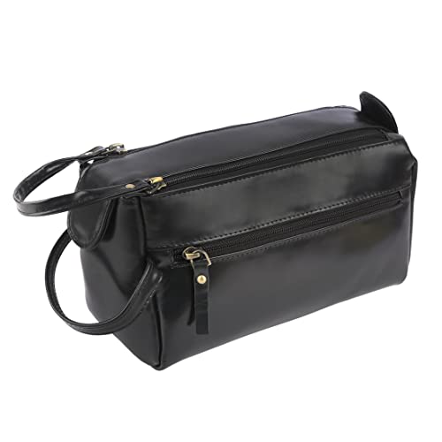 Vintage Leather Toiletry Bag