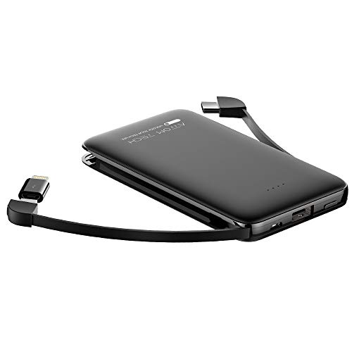 Ultra Compact Power Bank with Universal Built-in Cable