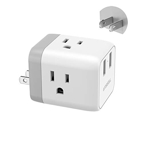 TESSAN Travel Power Plug Adapter with USB Charging Ports