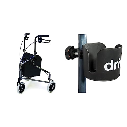 Lumex 3-Wheel Walker & Drive Medical Universal Cup Holder