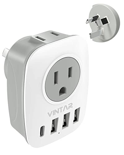 Australia 6-in-1 Travel Adapter with USB Ports