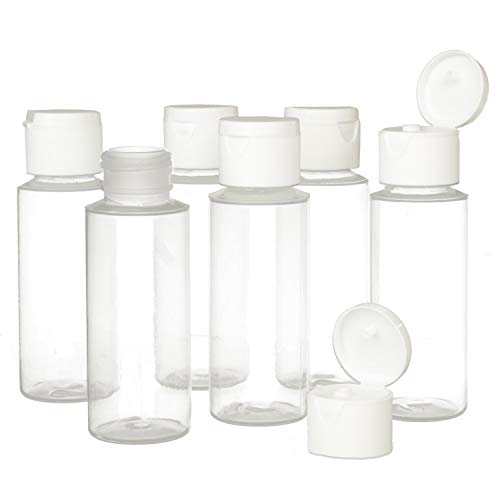 Chica and Jo 2oz Clear Plastic Squeeze Bottles