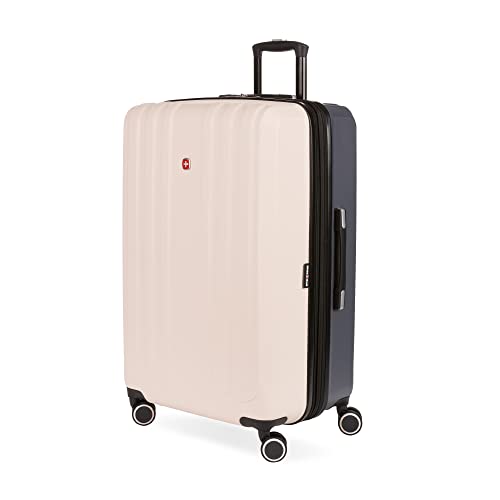 SwissGear 8028 Hardside Luggage, Pink/Dark Grey