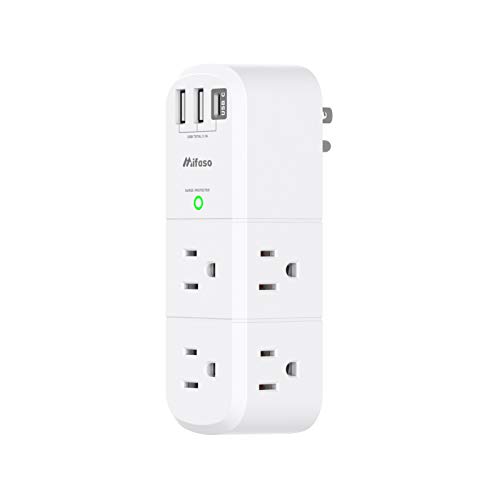 Compact USB Outlet Extender Surge Protector