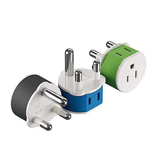 Power Plug Adapter for South Africa, Botswana, and Namibia