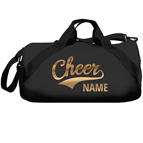 Gold Cheerleader Barrel Duffel Bag